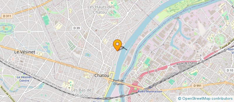 localisation de l'entreprise ARTESAN  CHATOU