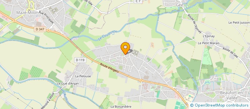 localisation de l'entreprise ARTESIL SAS  BRISSAC LOIRE AUBANCE