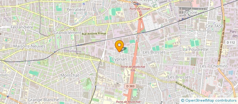 localisation de l'entreprise ARTESIX à VILLEURBANNE