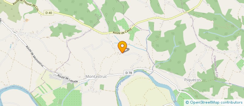 localisation de l'entreprise ARTESYNERGIA-LABORATOIRE D'ART EXPERIMENTAL  MONTASTRUC