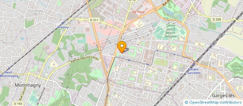 localisation de l'entreprise ARTEV à SARCELLES