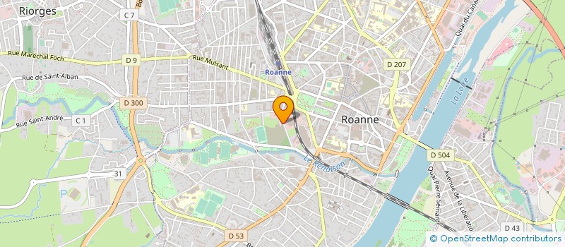 localisation de l'entreprise ARTEXTILE SA à ROANNE