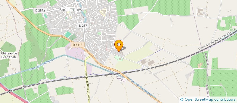 localisation de l'entreprise ARTFERTIS à BOUILLARGUES