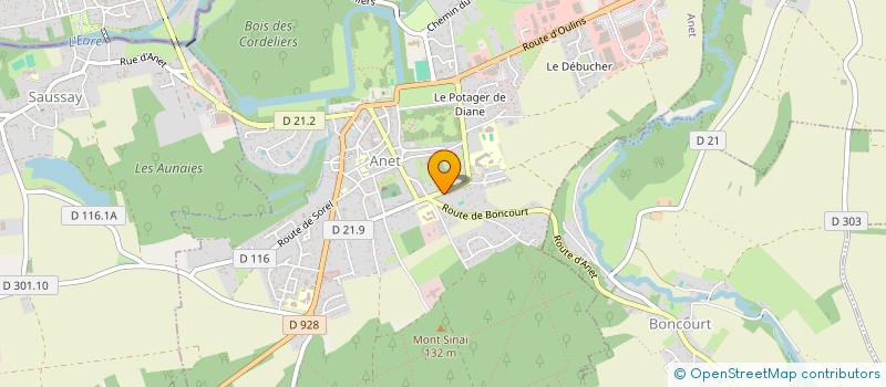 localisation de l'entreprise ARTGALLERY à ANET