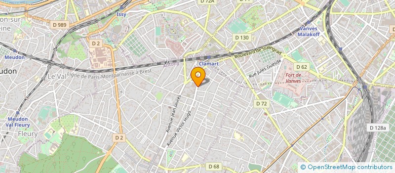 localisation de l'entreprise ARTGASY à CLAMART