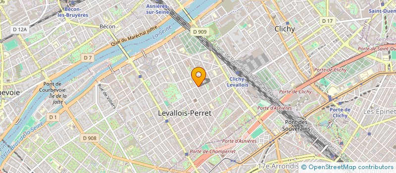 localisation de l'entreprise ARTGENCY à LEVALLOIS-PERRET