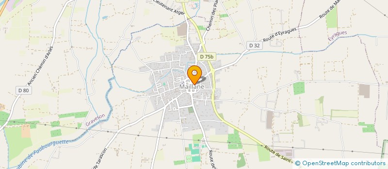 localisation de l'entreprise ARTGOLF  MAILLANE