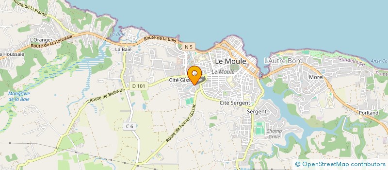localisation de l'entreprise ARTGWADAN'C à LE MOULE