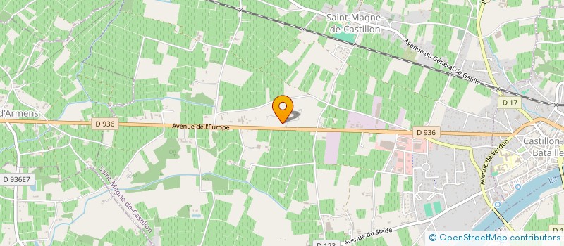 localisation de l'entreprise ARTH' DISTRI EURL à SAINT-MAGNE-DE-CASTILLON