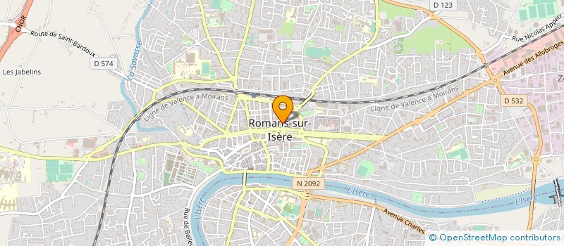 localisation de l'entreprise ARTH'IMMO  ROMANS-SUR-ISERE