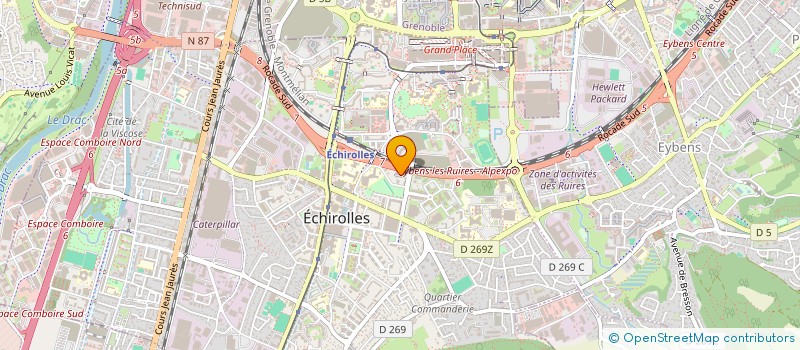 localisation de l'entreprise ARTH'IMMO à ECHIROLLES
