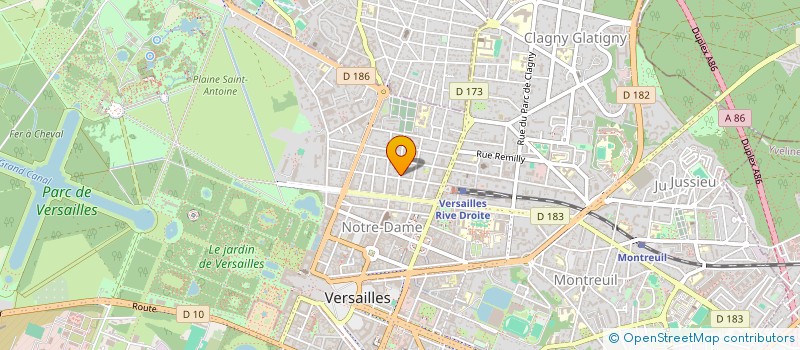 localisation de l'entreprise ARTHA FRANCE à VERSAILLES