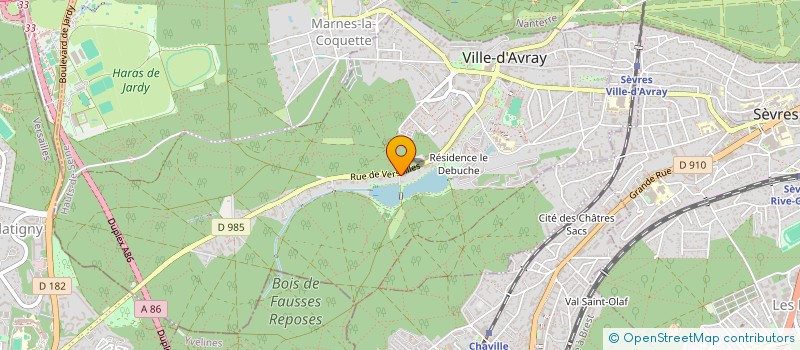 localisation de l'entreprise ARTHAIS à VILLE-D'AVRAY