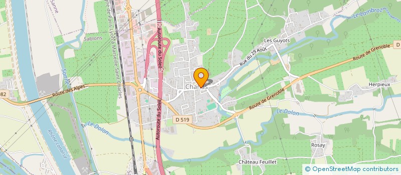 localisation de l'entreprise ARTHAUD FRERES  CHANAS