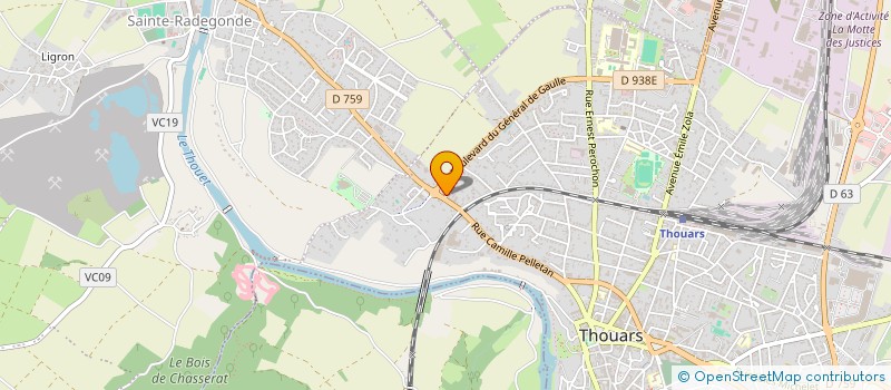 localisation de l'entreprise ARTHE HOTEL  THOUARS