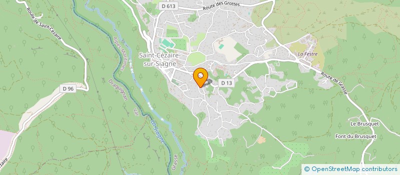 localisation de l'entreprise ARTHEA PAYSAGES à SAINT-CEZAIRE-SUR-SIAGNE