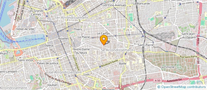 localisation de l'entreprise ARTHEC BATIMENT à MARSEILLE