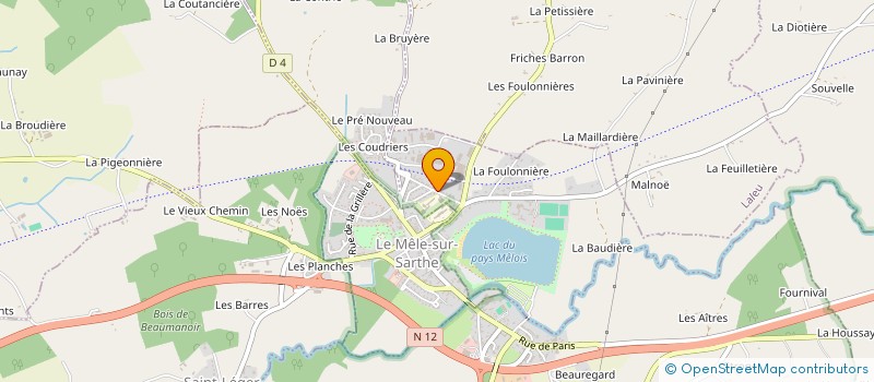 localisation de l'entreprise ARTHECHNIQUE à SAINT-LEGER-SUR-SARTHE