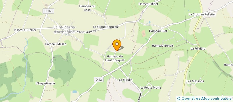 localisation de l'entreprise ARTHEDEN  SAINT-PIERRE-D'ARTHEGLISE