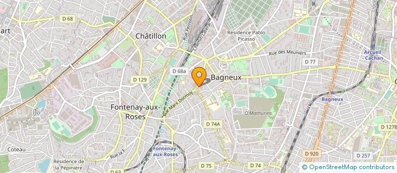 localisation de l'entreprise ARTHEIA à BAGNEUX