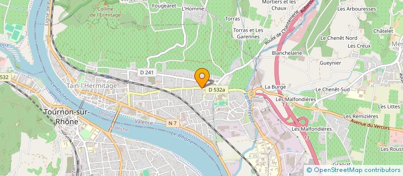 localisation de l'entreprise ARTHEM'IMMO  TAIN L HERMITAGE