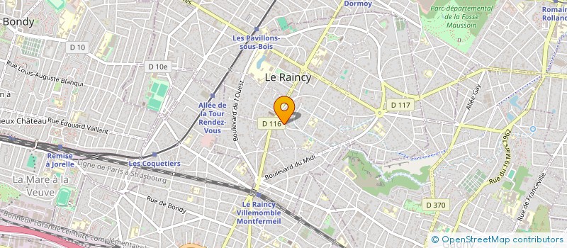 localisation de l'entreprise ARTHEM PARTICIPATIONS à LE RAINCY