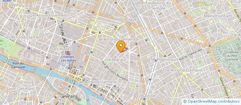 localisation de l'entreprise ARTHEMA à PARIS