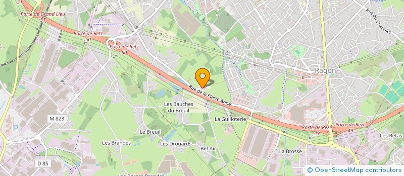 localisation de l'entreprise ARTHEMA à BOUGUENAIS