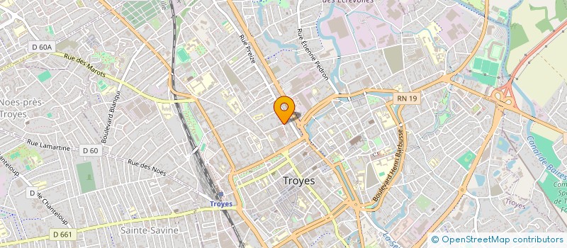 localisation de l'entreprise ARTHEMA à TROYES