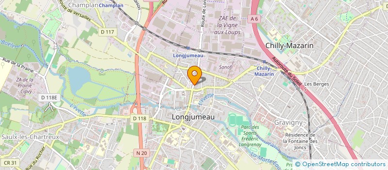 localisation de l'entreprise ARTHEMIS à LONGJUMEAU