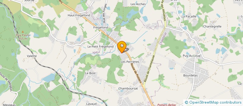 localisation de l'entreprise ARTHEMIS à COUZEIX