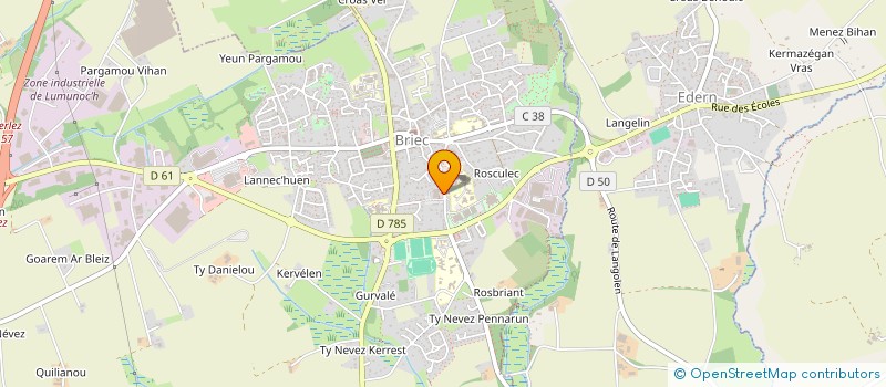 localisation de l'entreprise ARTHEMUSETTE  BRIEC