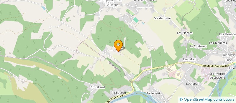 localisation de l'entreprise ARTHENEL  LEGUILLAC-DE-L'AUCHE