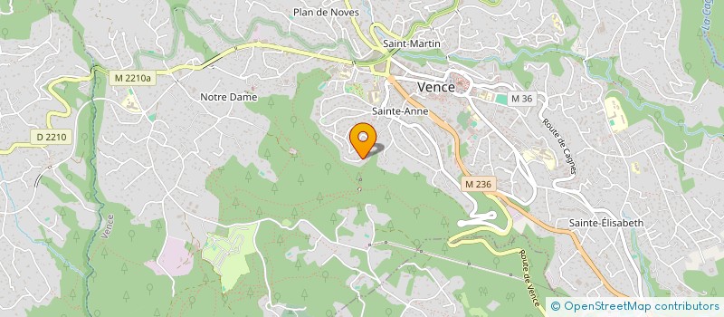 localisation de l'entreprise ARTHENICE 06  VENCE