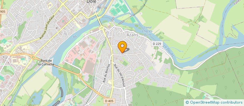 localisation de l'entreprise ARTHEO à DOLE