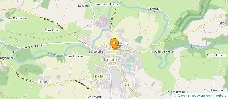 localisation de l'entreprise ARTHEO JUBINEAU à MONTBRON