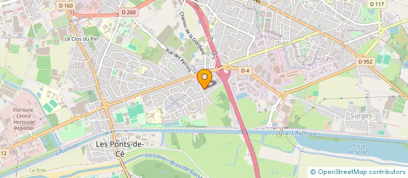localisation de l'entreprise ARTHESENS à LES PONTS-DE-CE