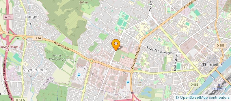 localisation de l'entreprise ARTHI'S  THIONVILLE