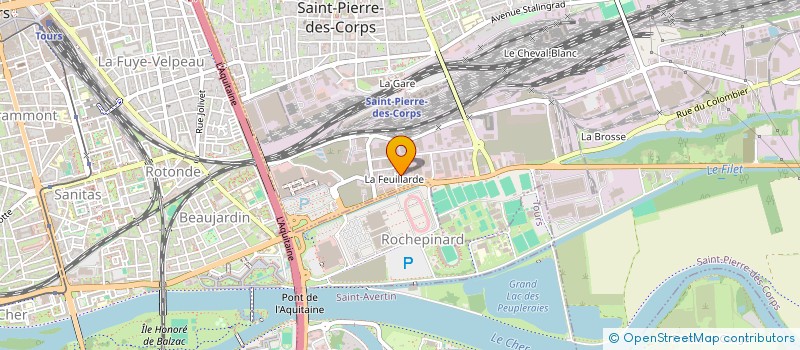 localisation de l'entreprise ARTHISTE MH  SAINT-PIERRE-DES-CORPS