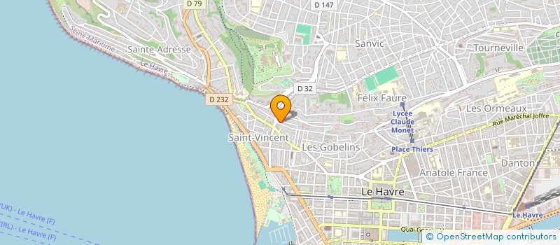 localisation de l'entreprise ARTHMART à LE HAVRE