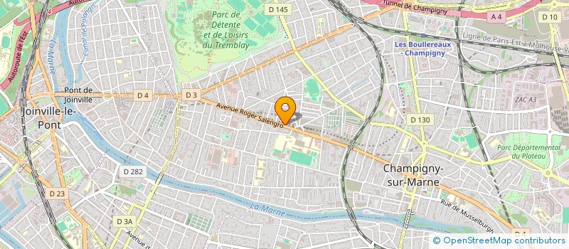 localisation de l'entreprise ARTHOCY à CHAMPIGNY-SUR-MARNE