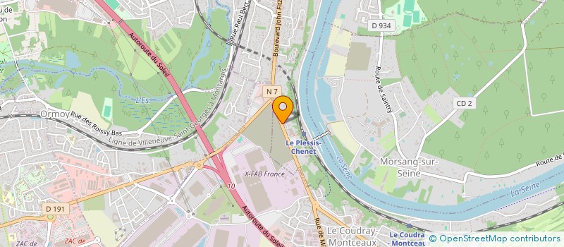 localisation de l'entreprise ARTHOE à CORBEIL-ESSONNES