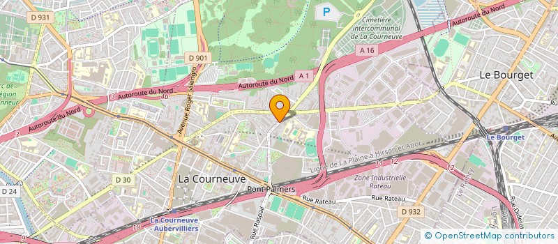 localisation de l'entreprise ARTHROPODES EXPERTISE CONSEIL DITE A.E.C à LA COURNEUVE