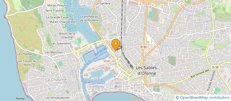 localisation de l'entreprise ARTHUR  LES SABLES D'OLONNE