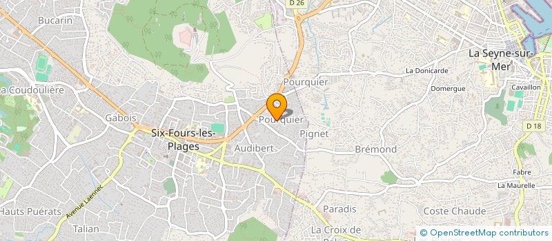 localisation de l'entreprise ARTHUR à SIX-FOURS-LES-PLAGES