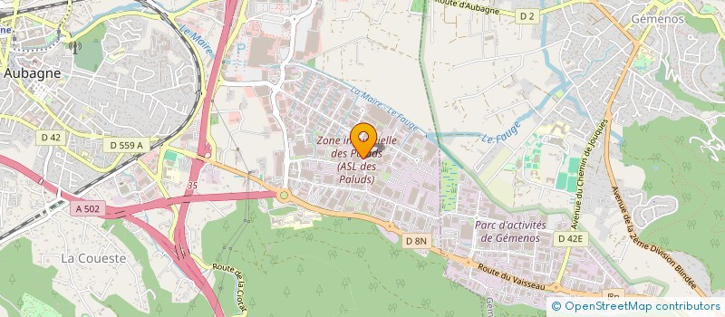 localisation de l'entreprise ARTHUR à AUBAGNE