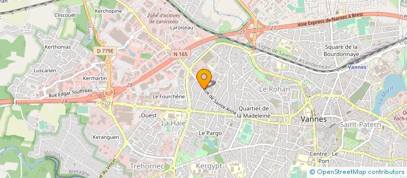 localisation de l'entreprise ARTHUR à VANNES