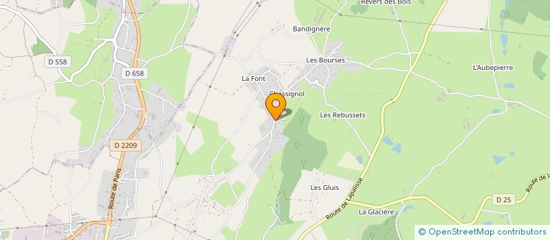 localisation de l'entreprise ARTHUR à CUSSET