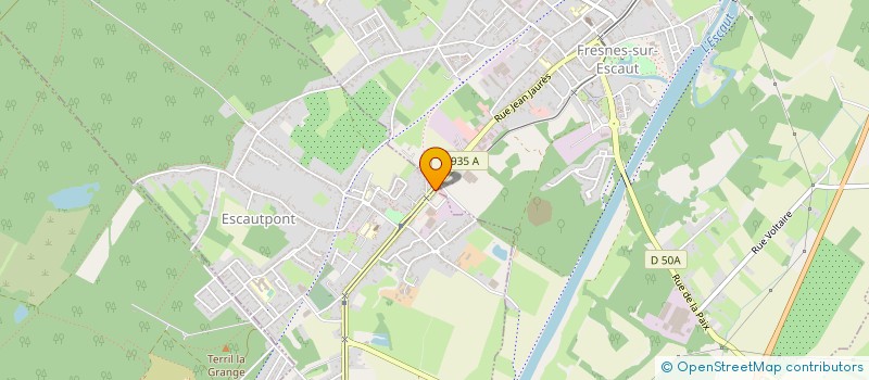 localisation de l'entreprise ARTHUR AUTOS  ESCAUTPONT