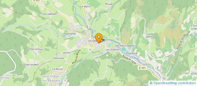 localisation de l'entreprise ARTHUR CHAPIER TRANSPORTS  SAINT-DIDIER-SUR-BEAUJEU